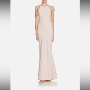 Elegant Cream Sleeveless Gown